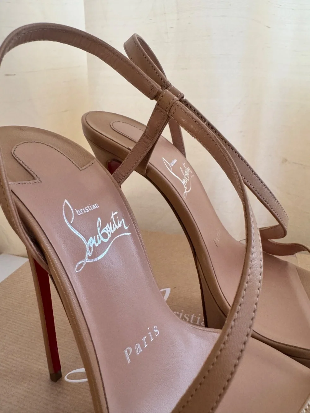 Christian Louboutin Rosalie Alta 150mm Blush size 36